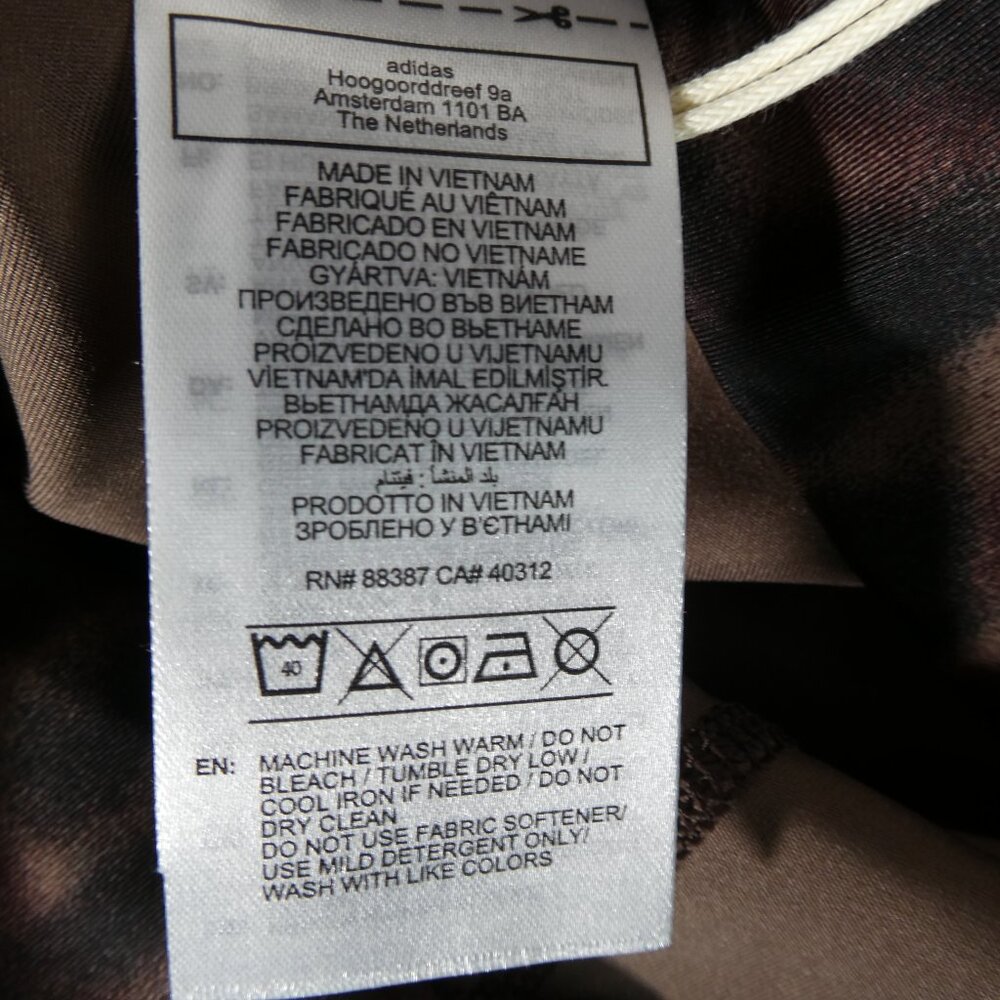 Adidas Women’s OptessaOP Tights KA6346 2XL Earth Strata/Black High-Rise Training - Picture 8 of 8